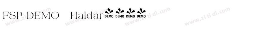 FSP DEMO   Haldar字体转换